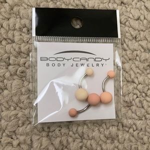 Super cute pack of three navel rings